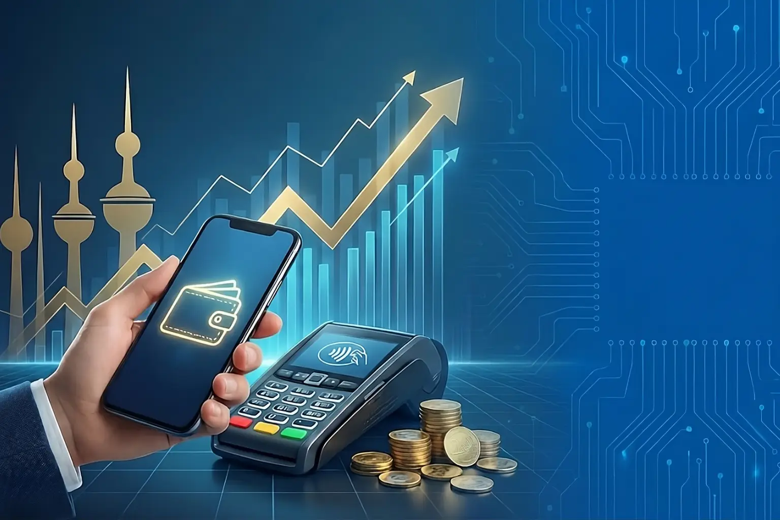 المدفوعات الرقمية تقود تحول الإنفاق في الكويت وتخفض استخدام النقد إلى 30%